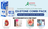 AYUSEA EX-STONE Ayurvedic Combi Pack, 30 capsules and 200ml syrup for kidney stone
