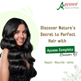 AYUSEA complete hair care kit combo-Contains 6 products ( Amla powder, Hibiscus powder, Bhringraj powder, Henna powder & Neem powder, Mulethi powder).