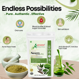 AYUSEA Amla powder (200g) and Neem powder (100g) combo for hair shine , dandruff , strength