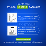 AYUSEA EX-STONE Ayurvedic Combi Pack, 30 capsules and 200ml syrup for kidney stone