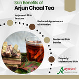 AYUSEA Ashwagandha powder (200g) and Arjun chaal powder (200g) combo for cardiovascular health and stress management