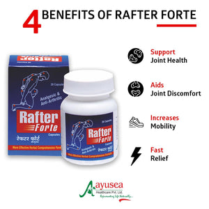 RAFTER FORTE - AYURVEDIC ANALGESIC & ANTI-ARTHRITIC CAPSULES (30 CAPSULES)